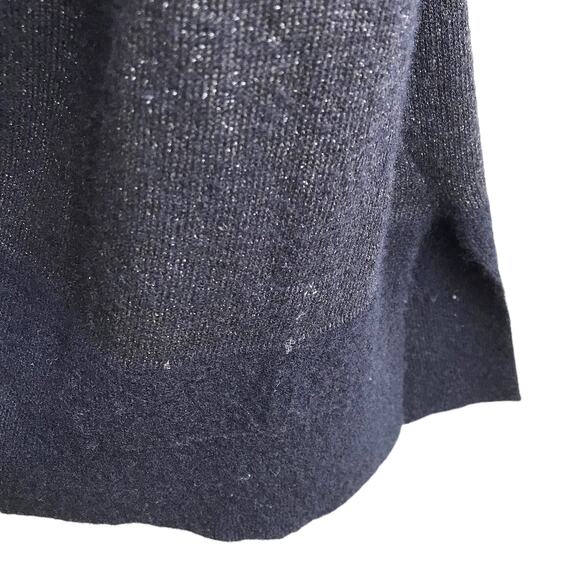 Vince Cashmere Rugby Stripe Sweater Size M Metallic Knit Preppy Academia Office - Picture 7 of 14